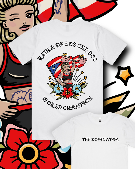 PRE-ORDER Inez "The Dominator" Tee - White